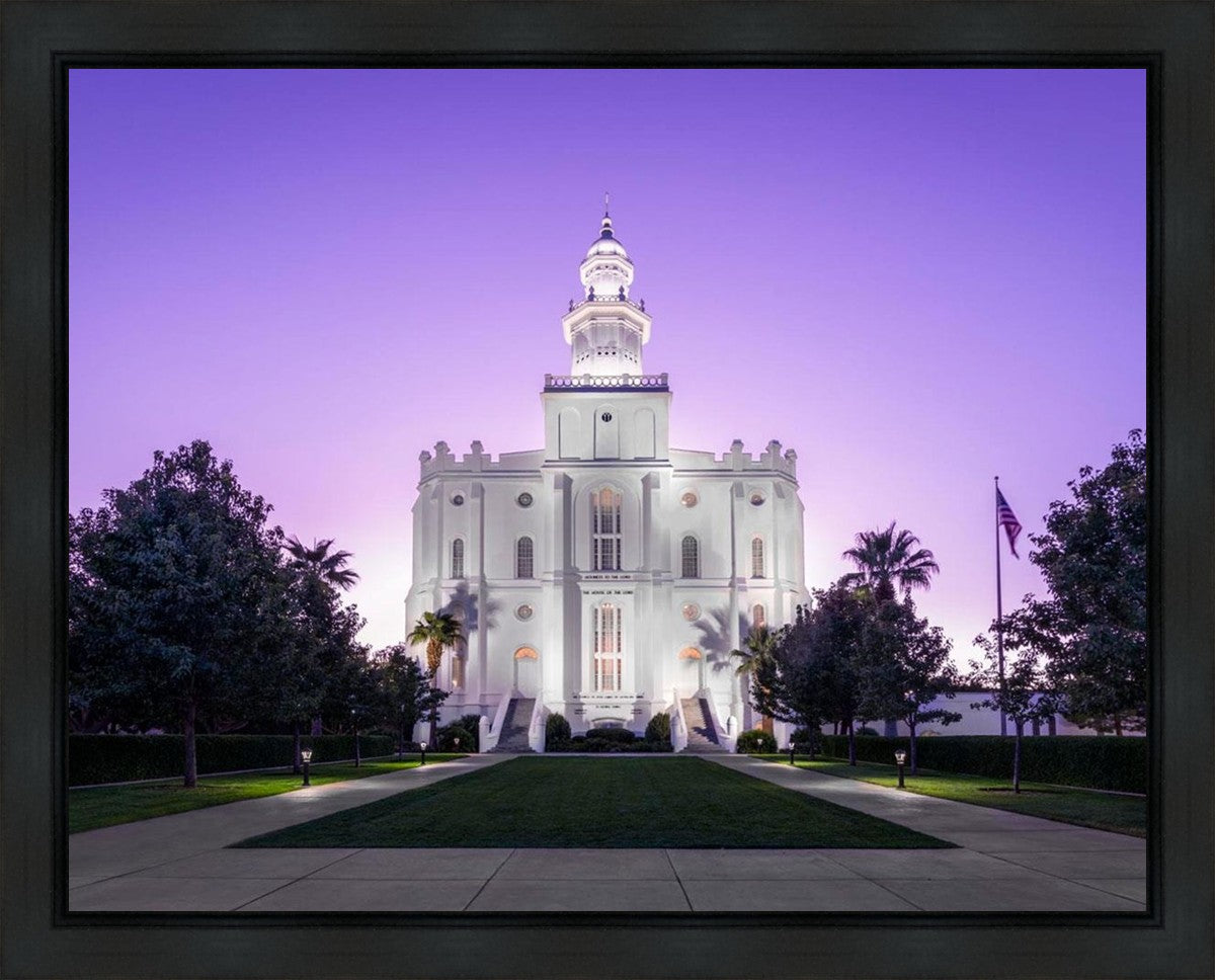 St George Temple Majestic Gallery Wrap