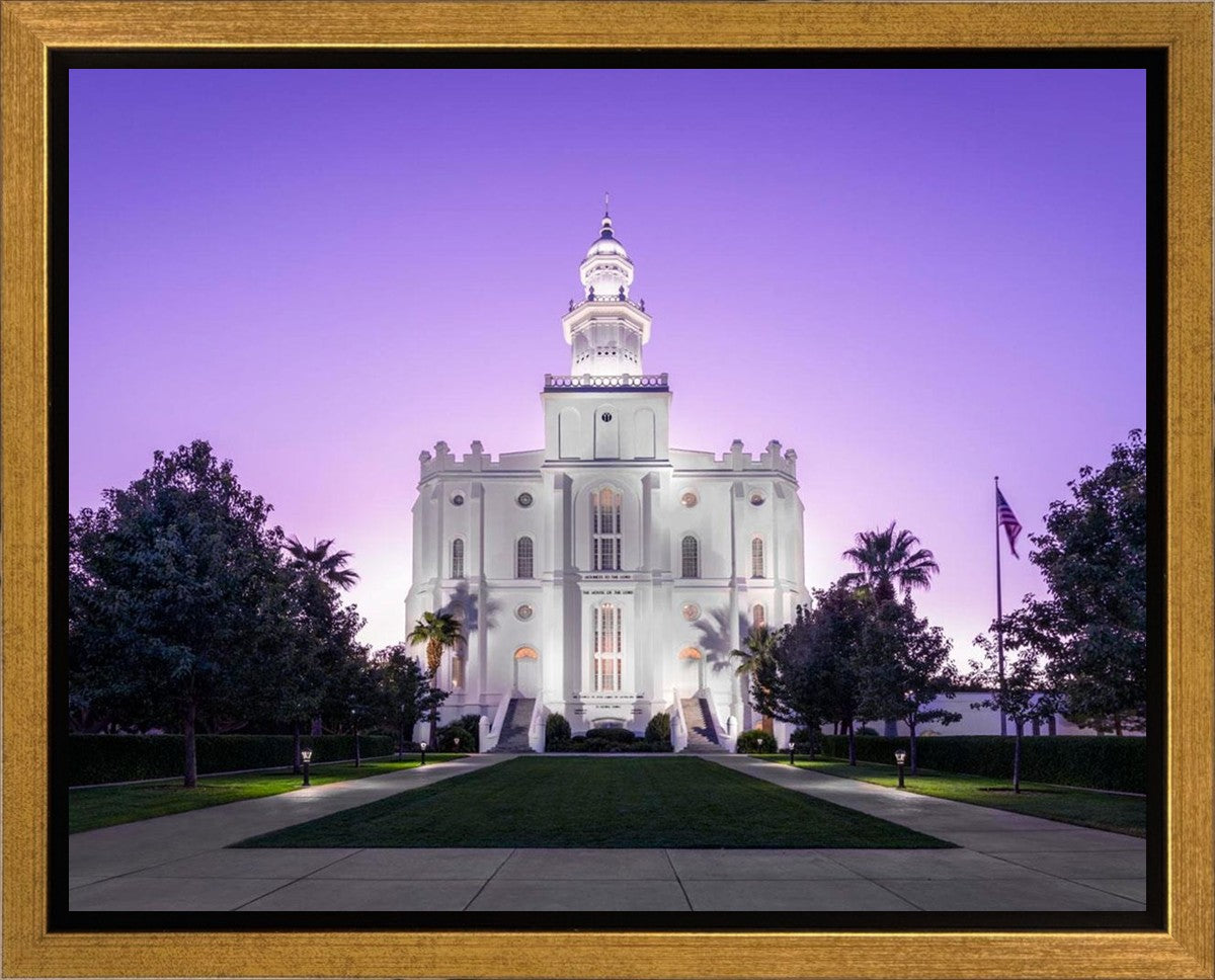 St George Temple Majestic Gallery Wrap