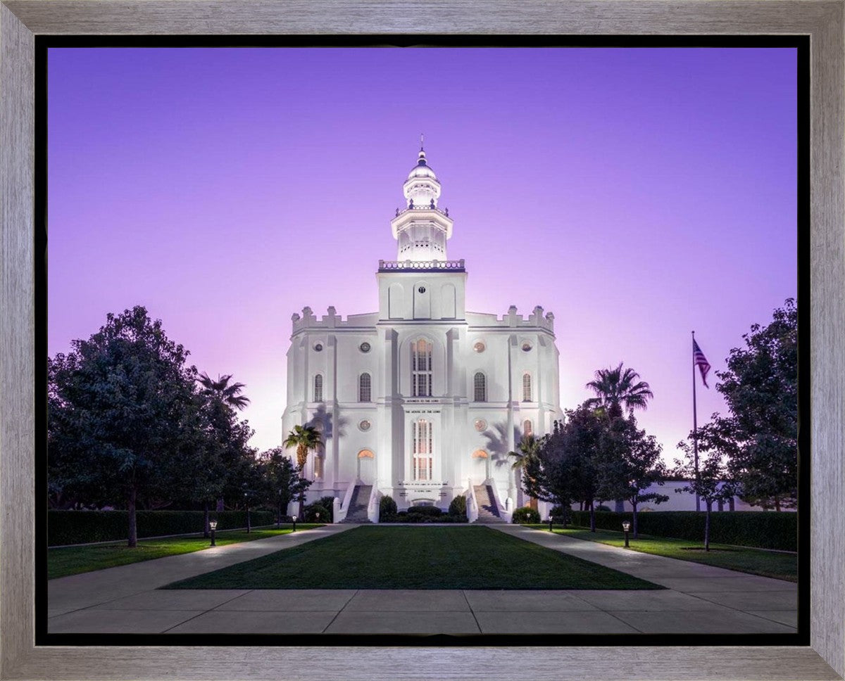 St George Temple Majestic Gallery Wrap