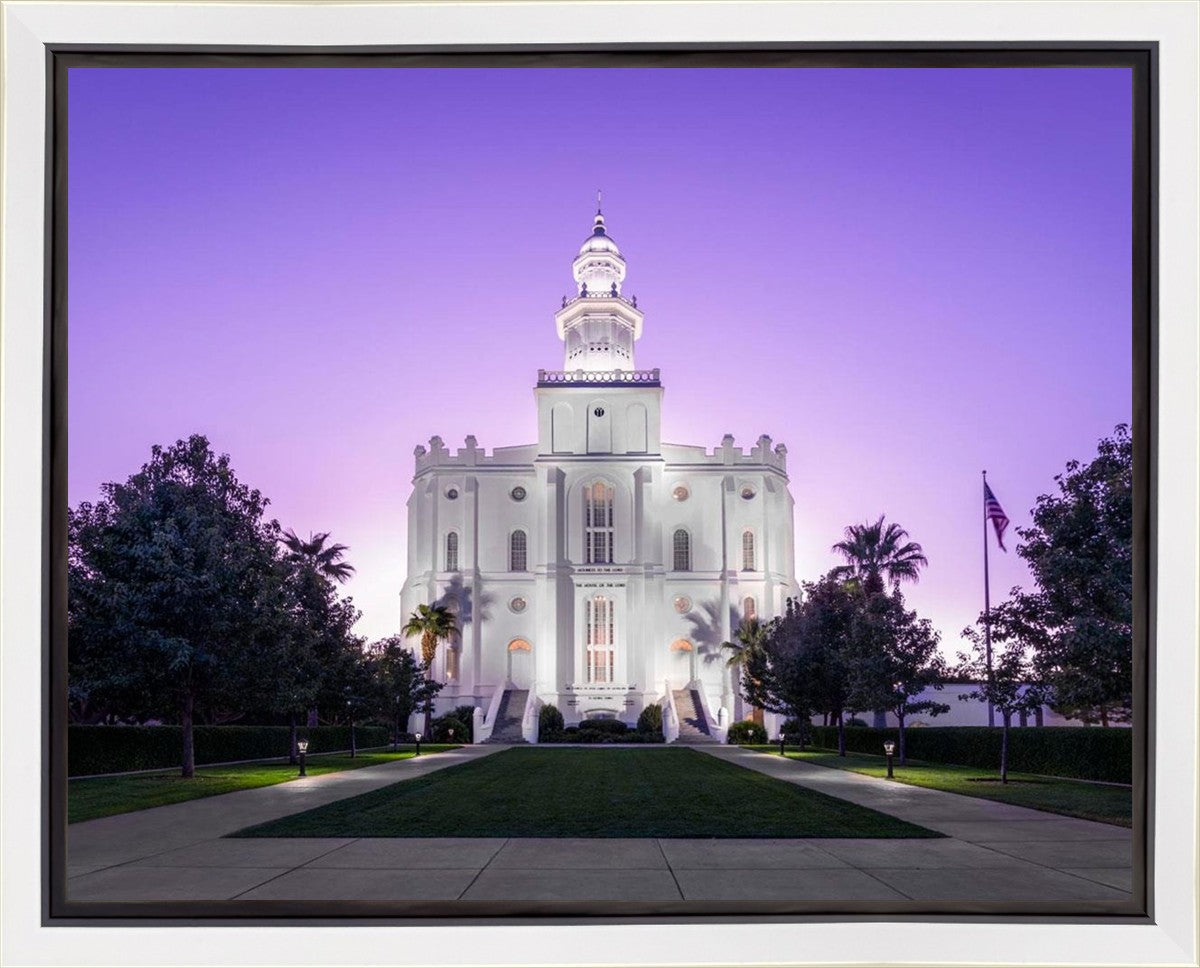 St George Temple Majestic Gallery Wrap