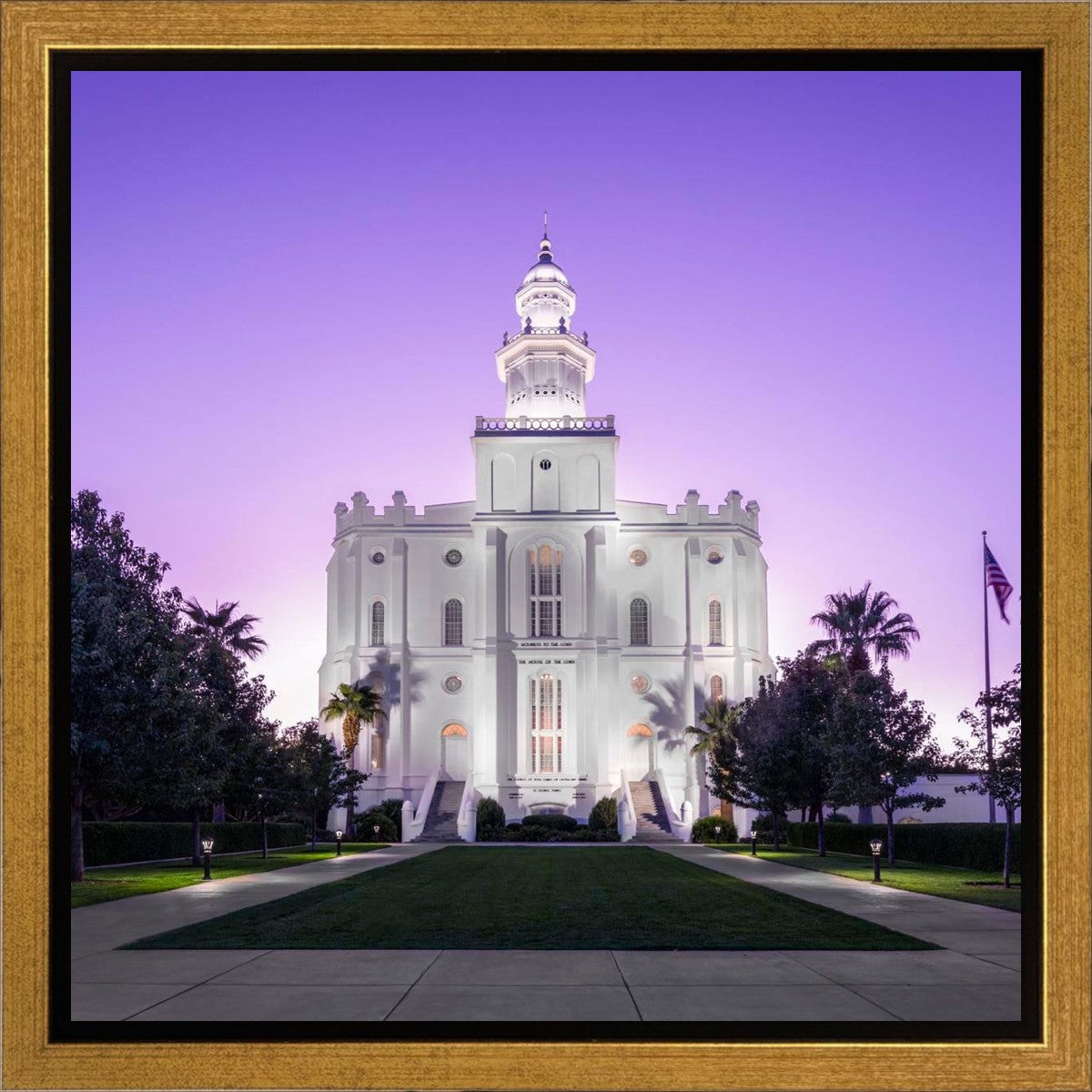 St George Temple Majestic Gallery Wrap