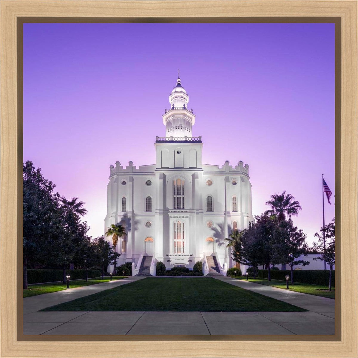 St George Temple Majestic Gallery Wrap