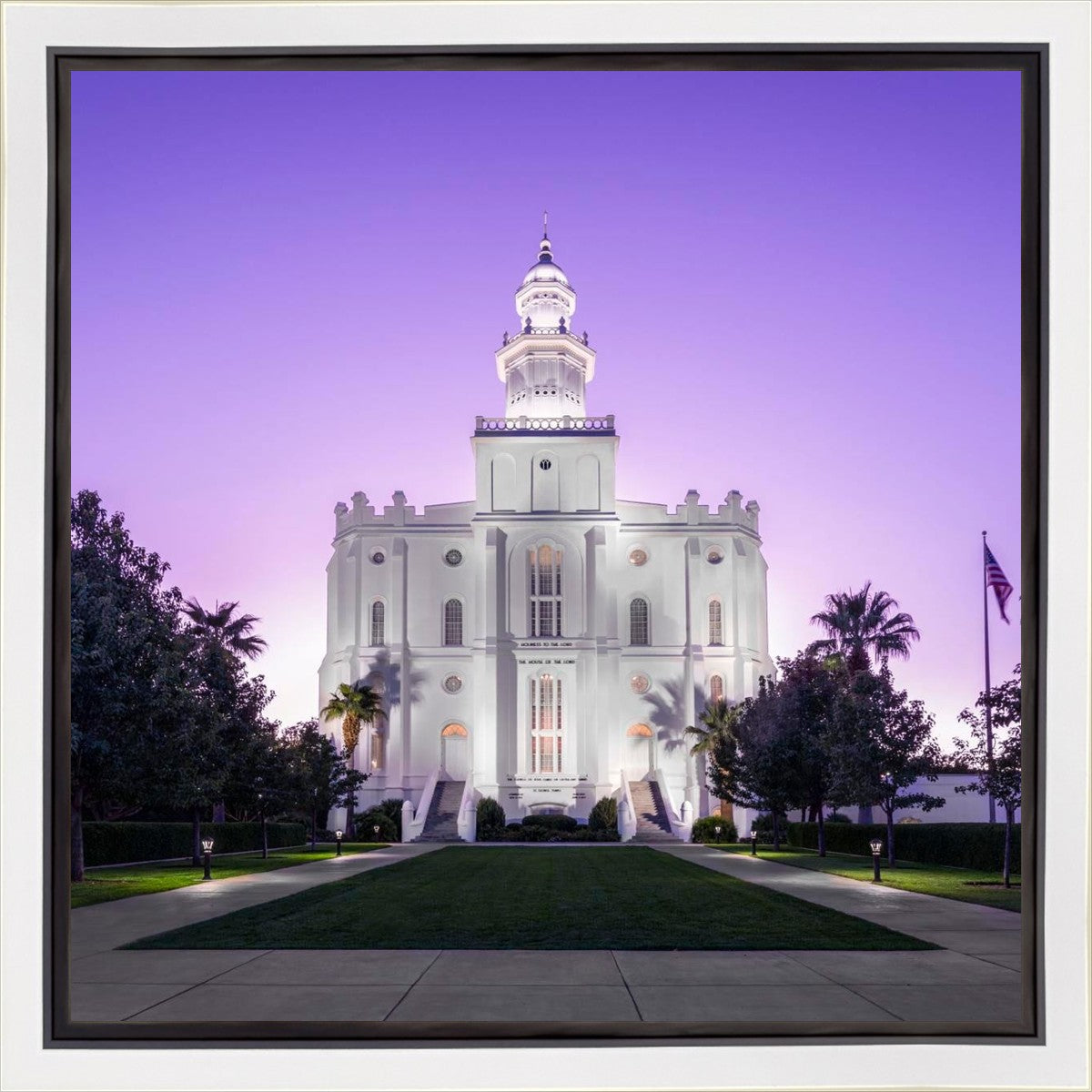 St George Temple Majestic Gallery Wrap
