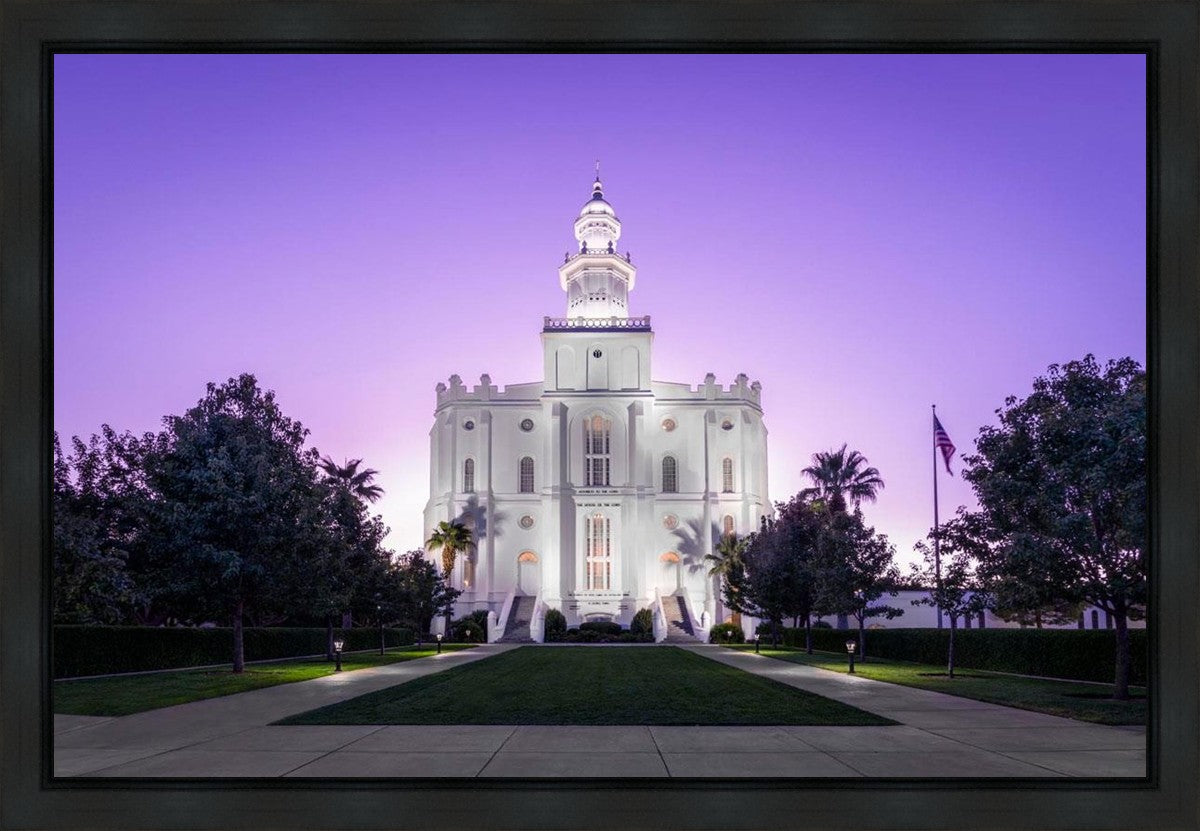St George Temple Majestic Gallery Wrap