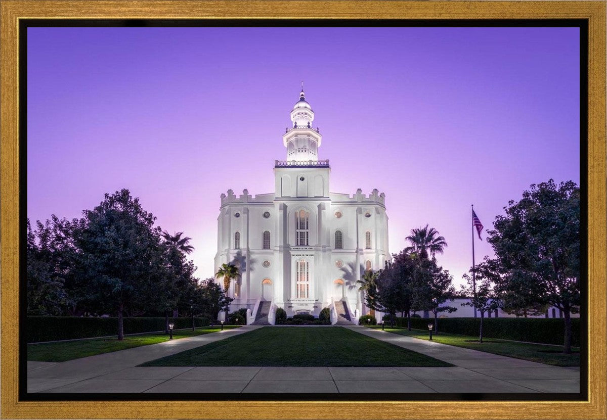 St George Temple Majestic Gallery Wrap