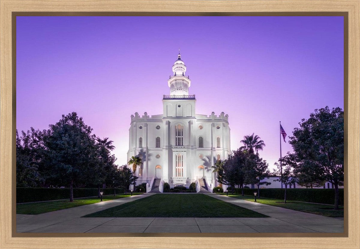 St George Temple Majestic Gallery Wrap