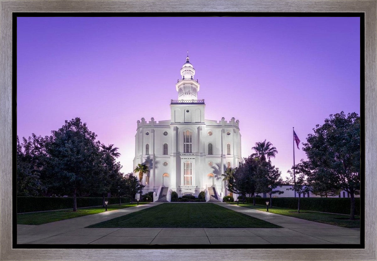 St George Temple Majestic Gallery Wrap