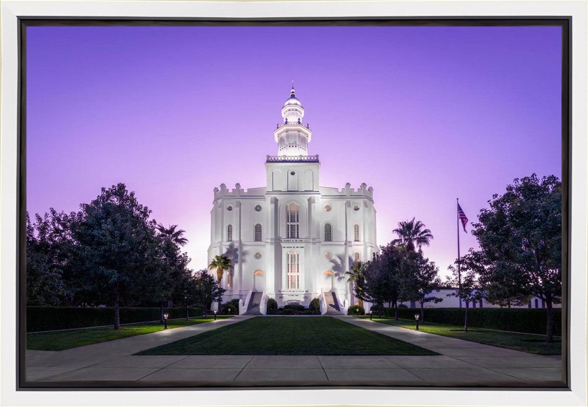 St George Temple Majestic Gallery Wrap