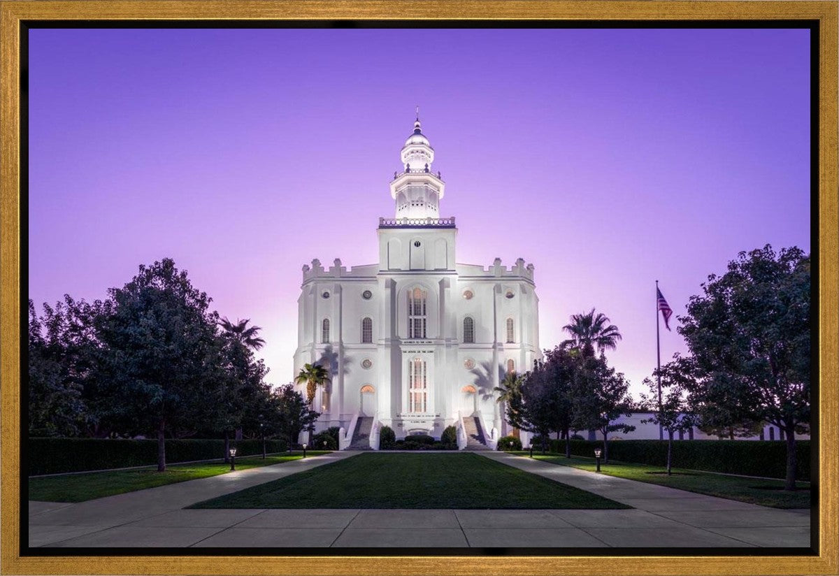 St George Temple Majestic Gallery Wrap