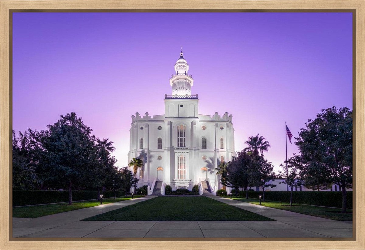 St George Temple Majestic Gallery Wrap