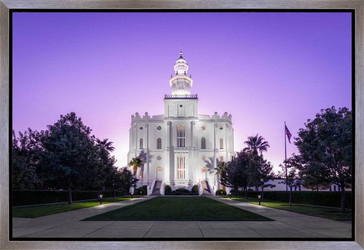 St George Temple Majestic Gallery Wrap