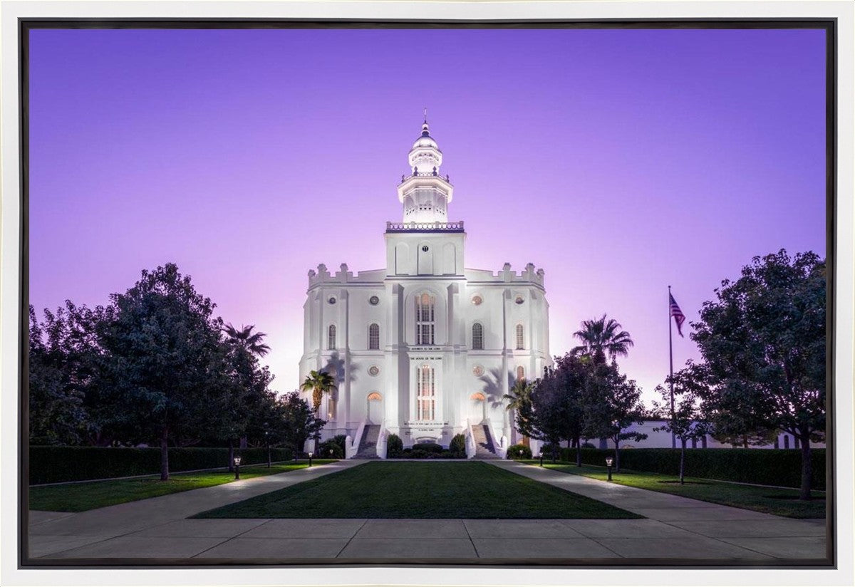 St George Temple Majestic Gallery Wrap