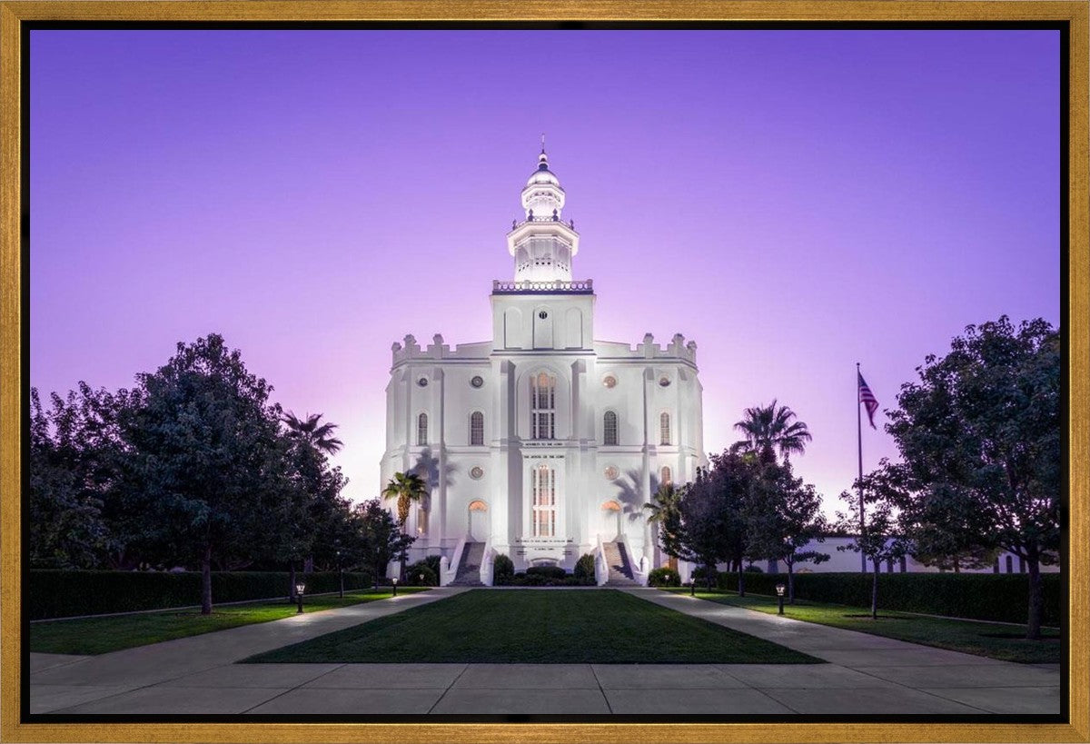 St George Temple Majestic Gallery Wrap