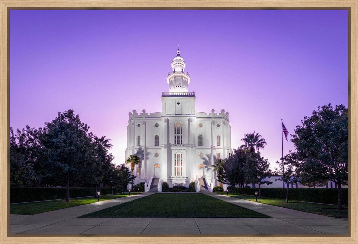 St George Temple Majestic Gallery Wrap
