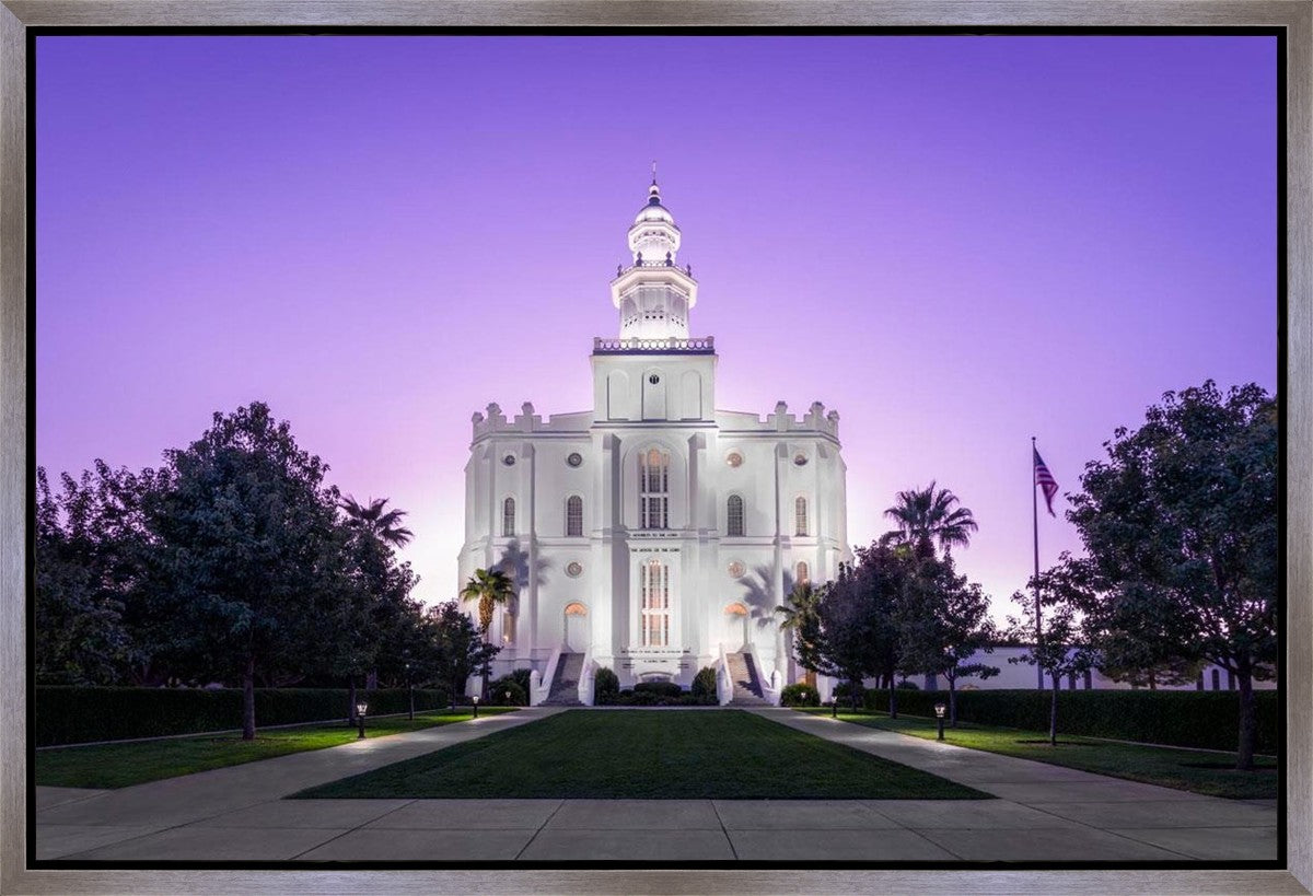 St George Temple Majestic Gallery Wrap