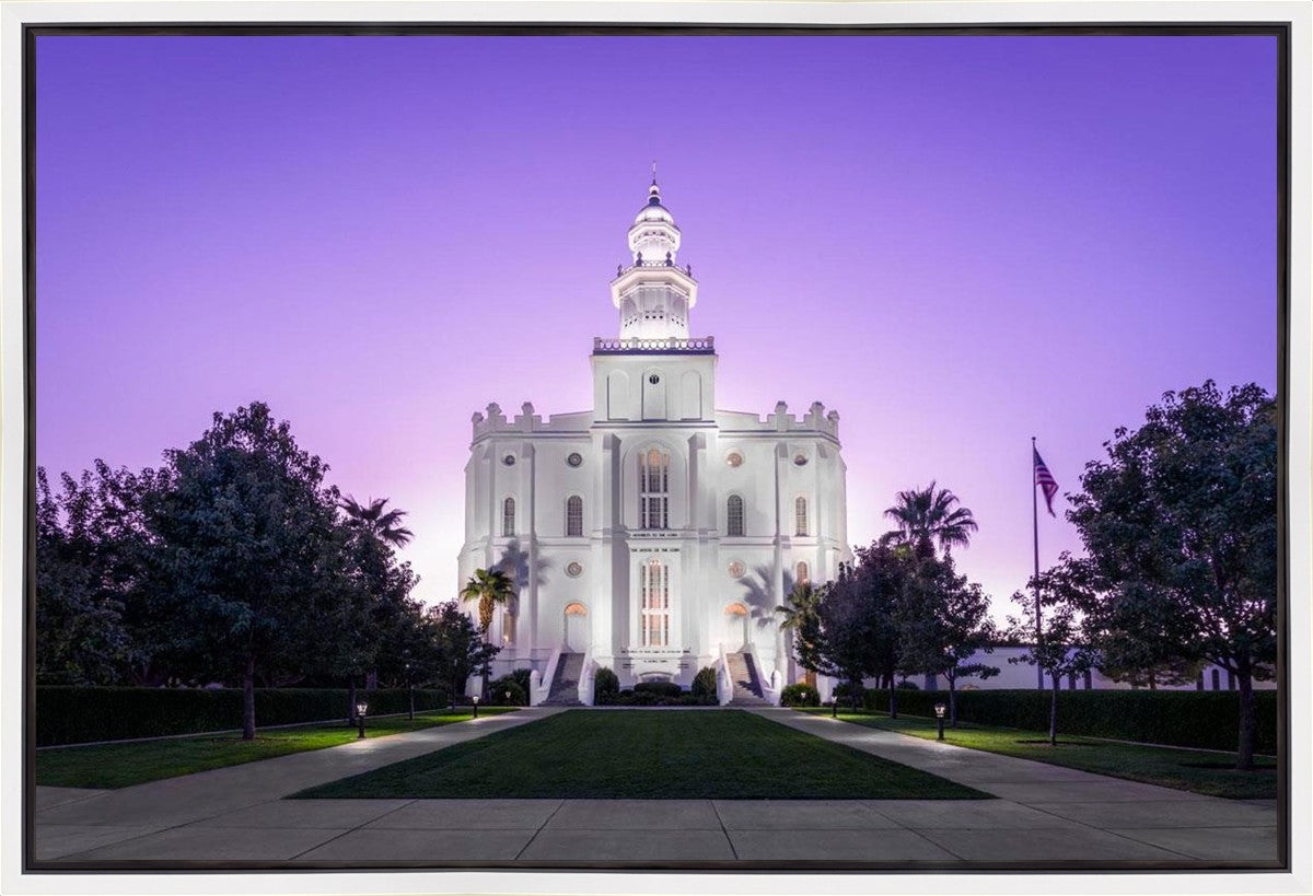 St George Temple Majestic Gallery Wrap