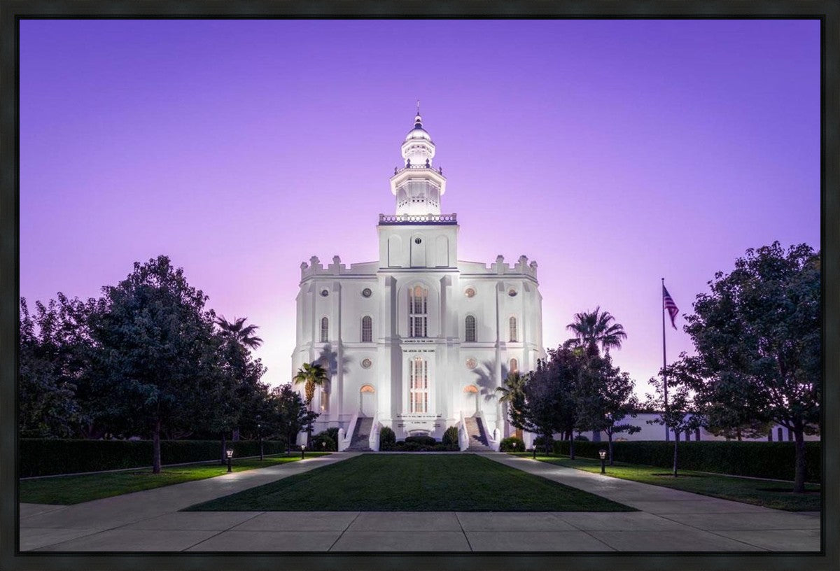 St George Temple Majestic Gallery Wrap