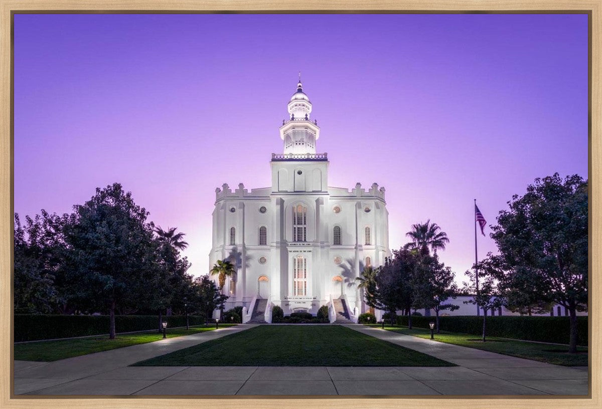 St George Temple Majestic Gallery Wrap