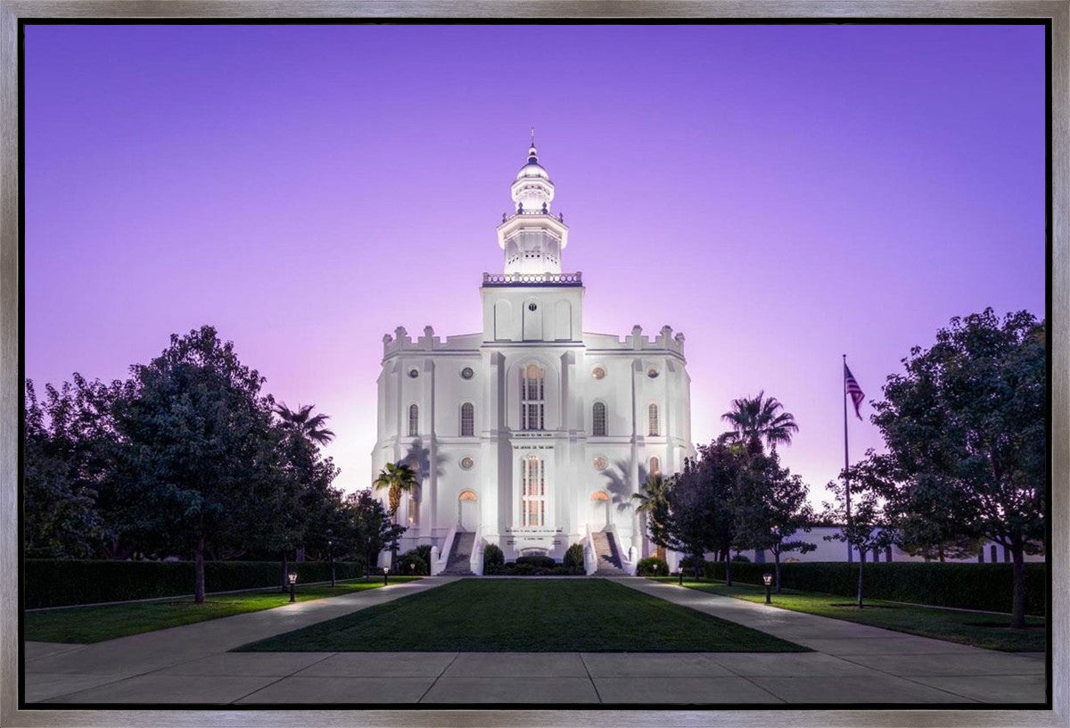 St George Temple Majestic Gallery Wrap