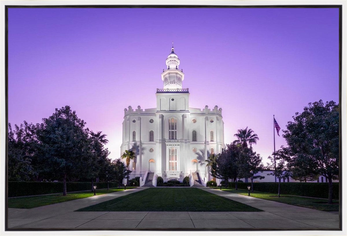St George Temple Majestic Gallery Wrap