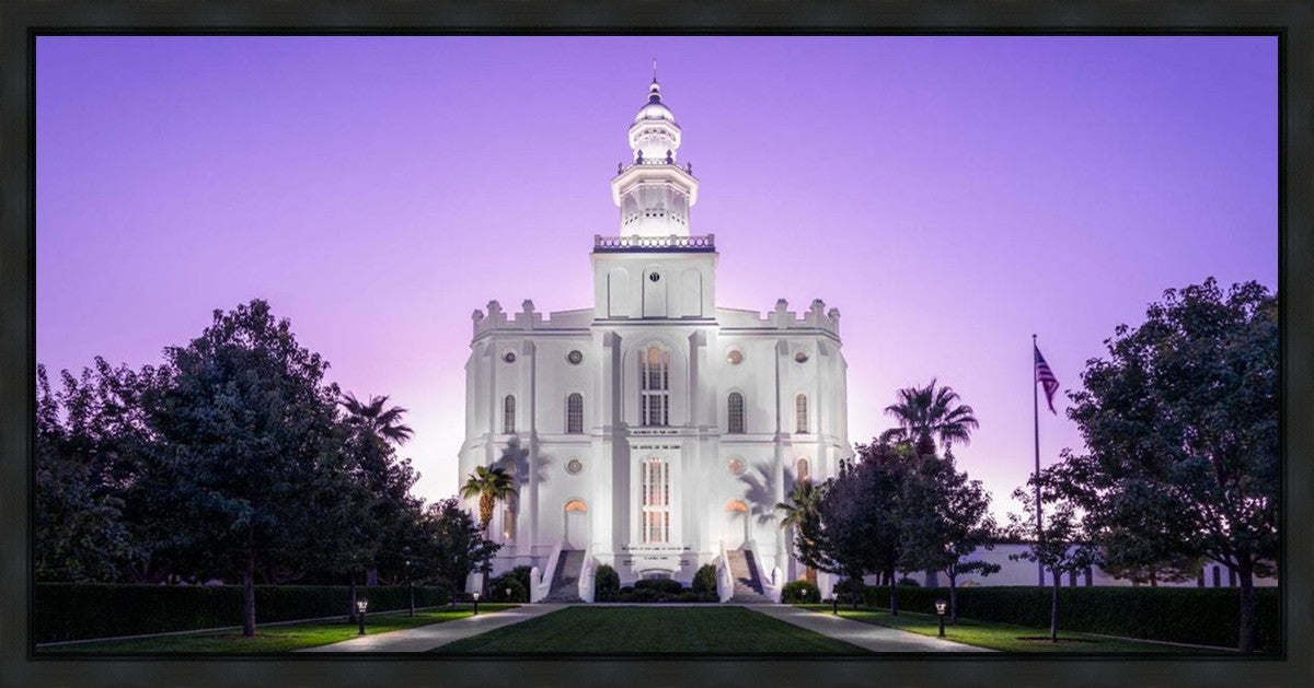 St George Temple Majestic Gallery Wrap