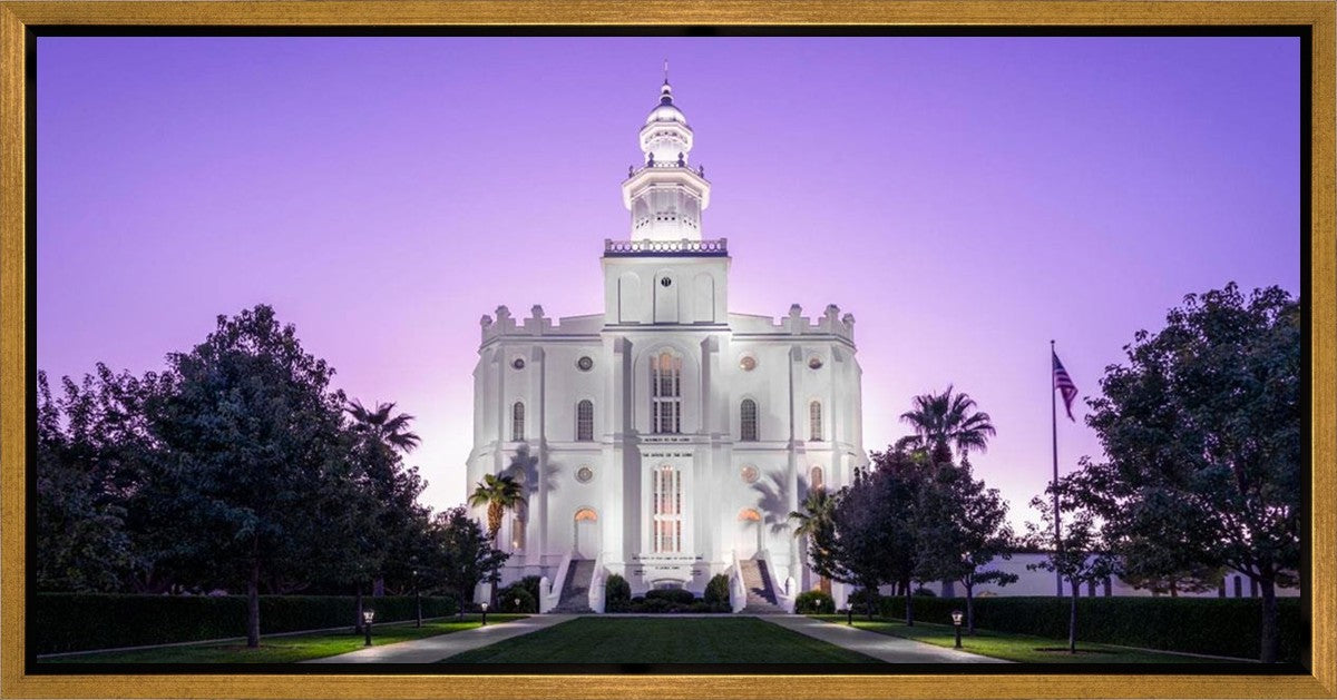 St George Temple Majestic Gallery Wrap