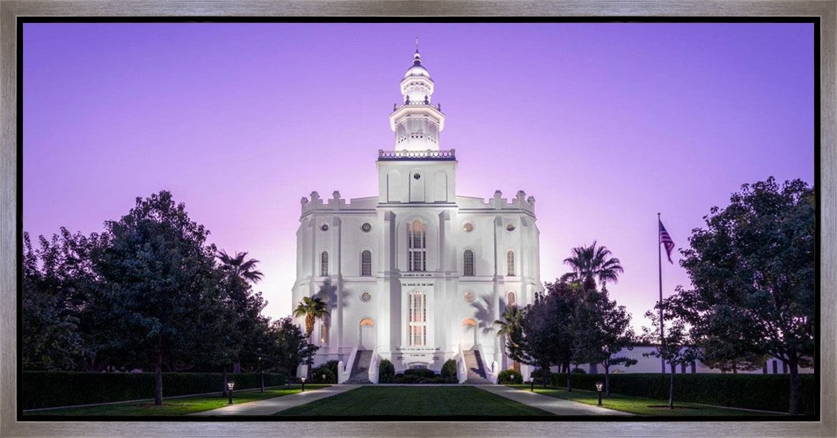 St George Temple Majestic Gallery Wrap