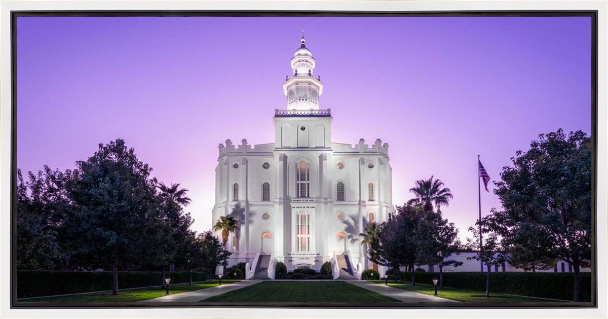 St George Temple Majestic Gallery Wrap