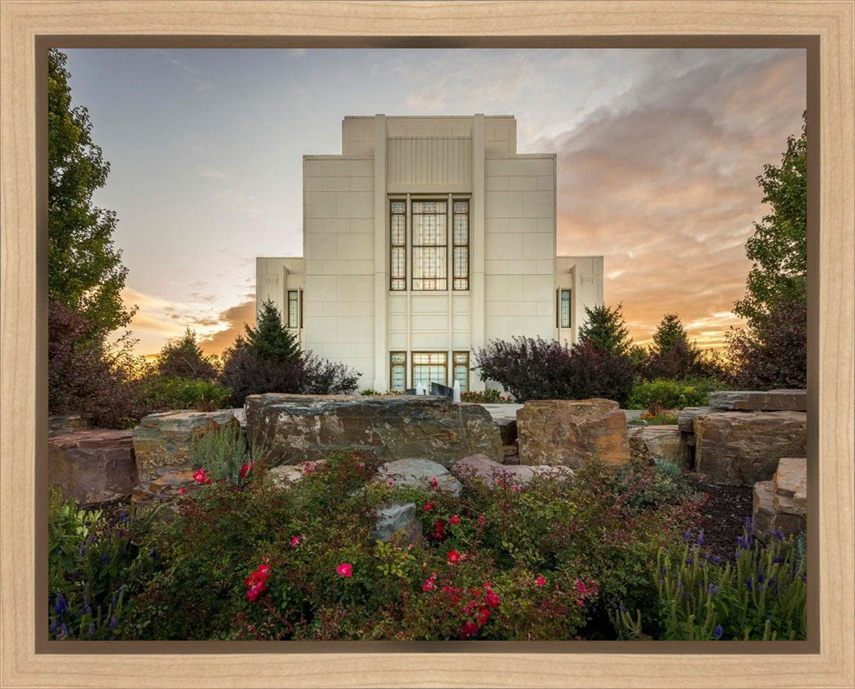 Twin Falls Temple Garden Of Eden Gallery Wrap