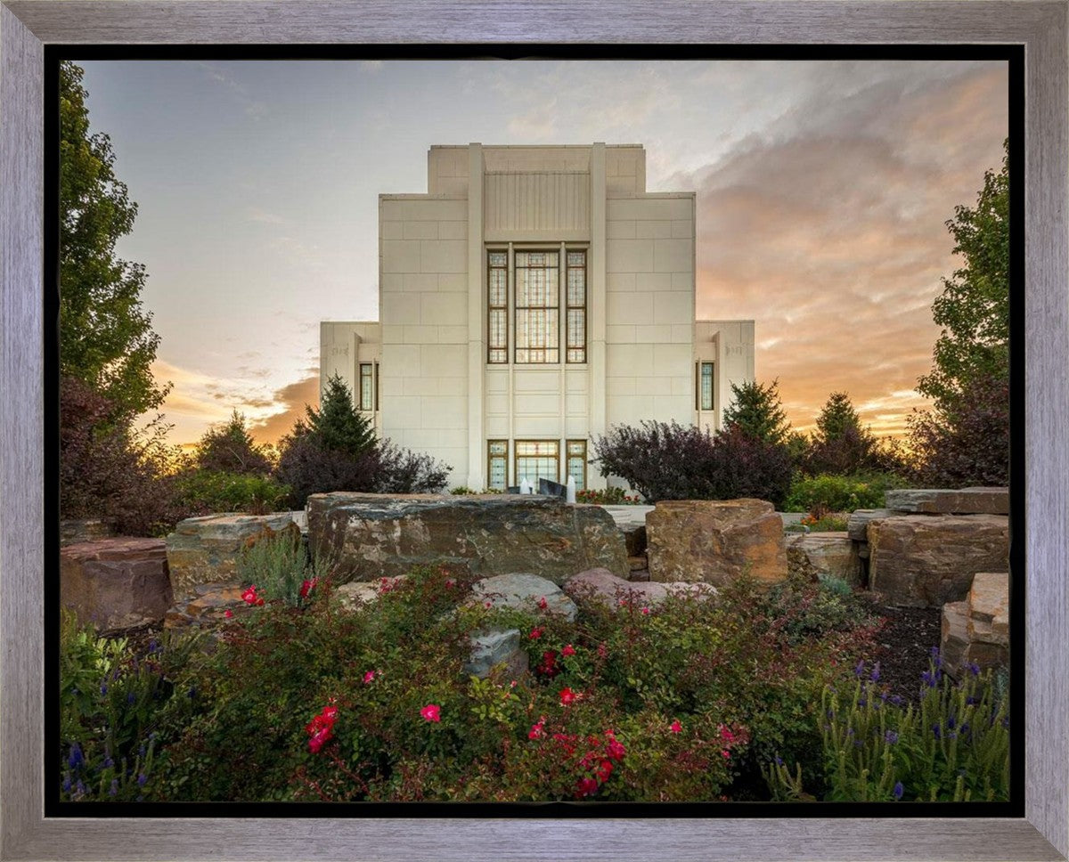 Twin Falls Temple Garden Of Eden Gallery Wrap