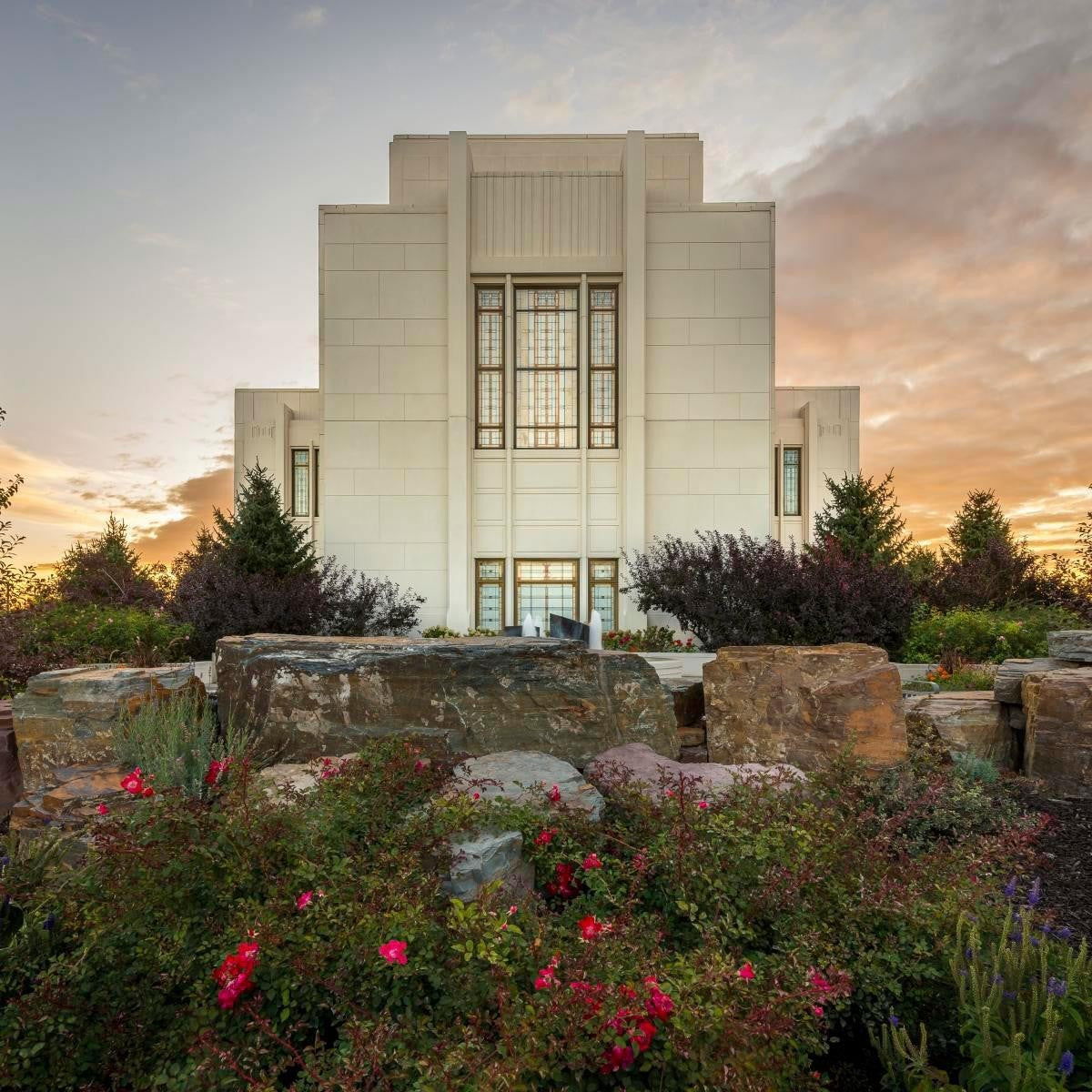 Twin Falls Temple Garden Of Eden Gallery Wrap