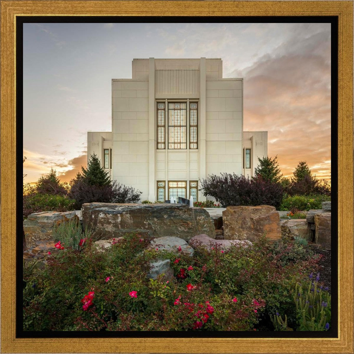 Twin Falls Temple Garden Of Eden Gallery Wrap