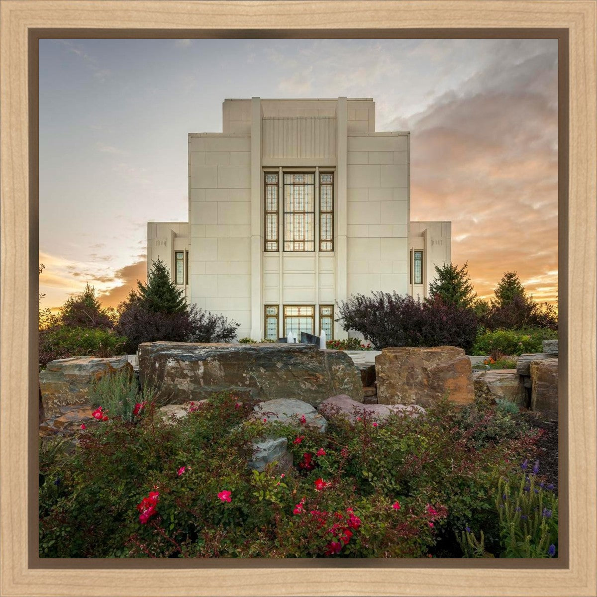 Twin Falls Temple Garden Of Eden Gallery Wrap