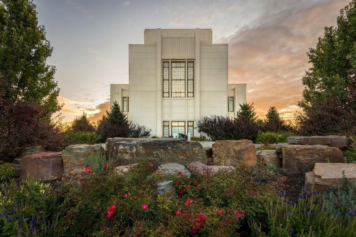 Twin Falls Temple Garden Of Eden Gallery Wrap