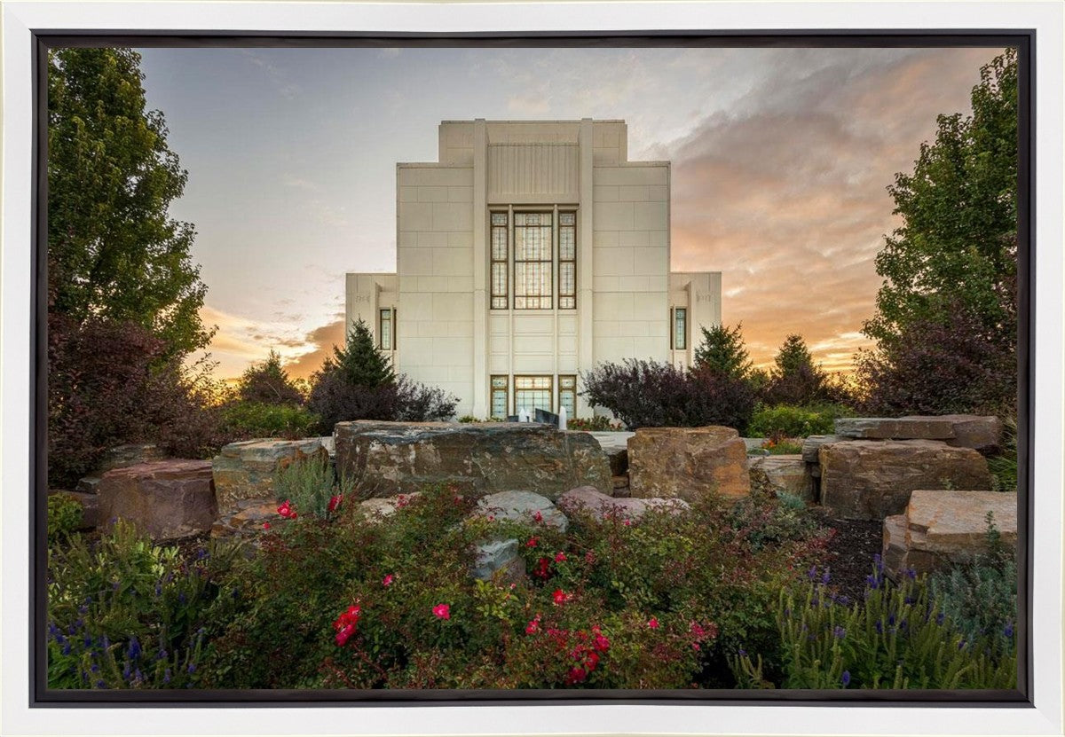 Twin Falls Temple Garden Of Eden Gallery Wrap