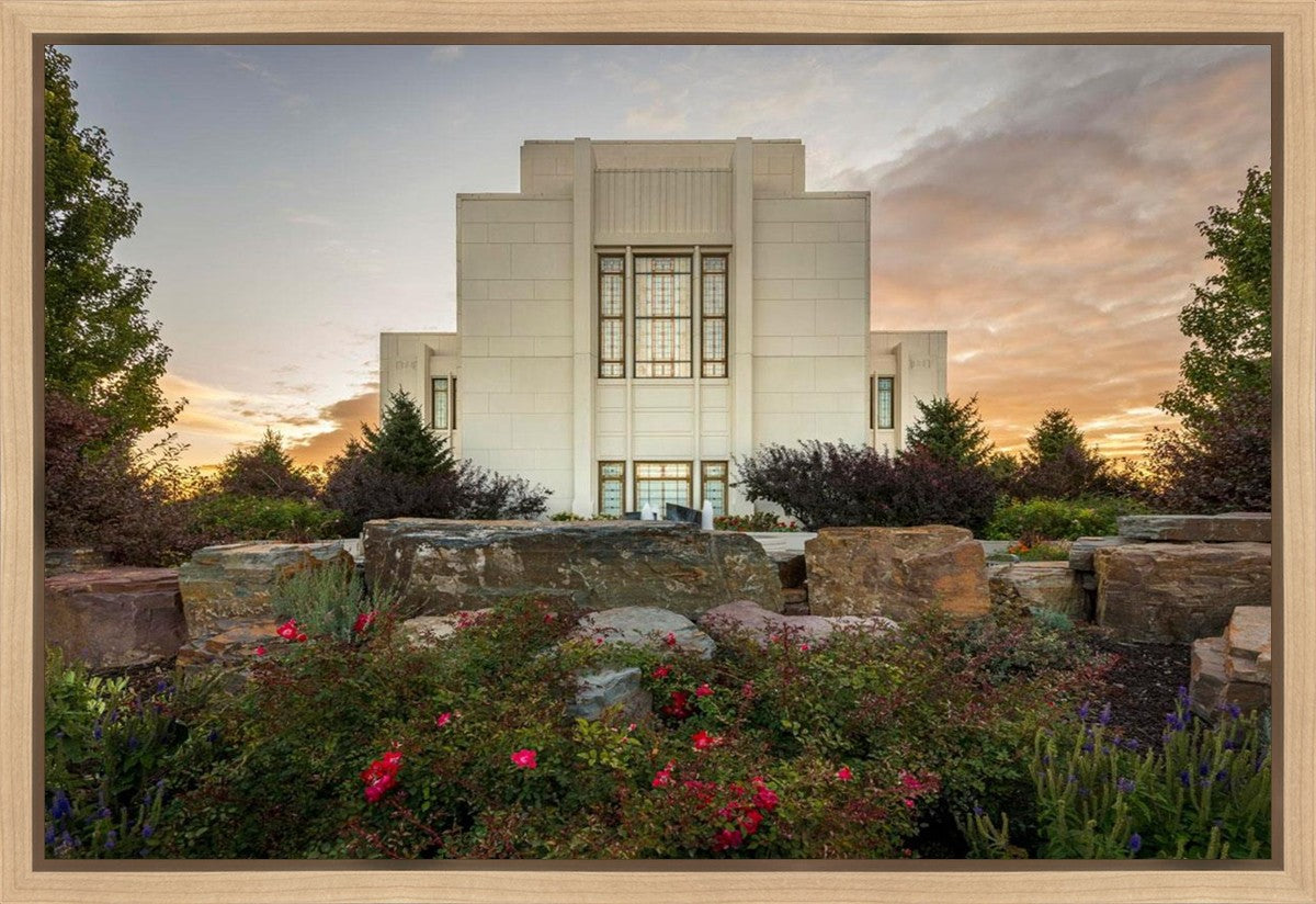 Twin Falls Temple Garden Of Eden Gallery Wrap