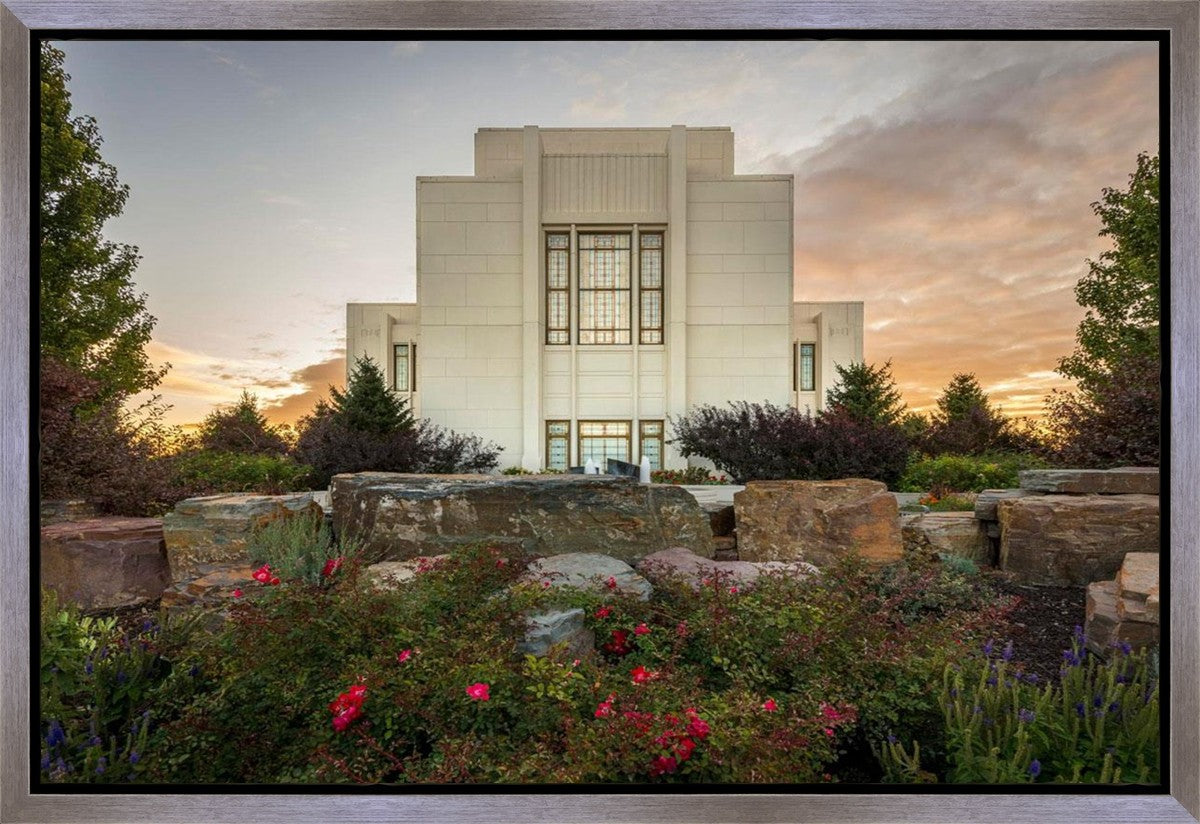 Twin Falls Temple Garden Of Eden Gallery Wrap