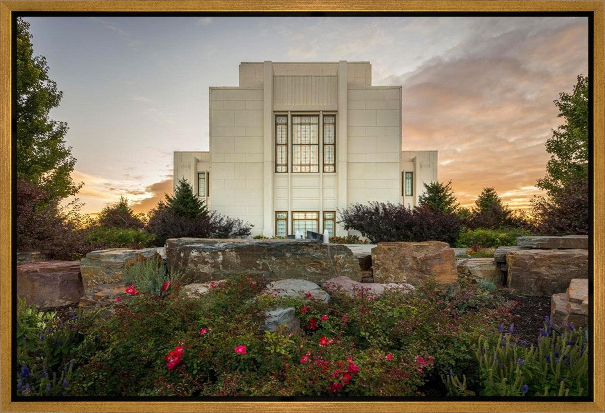 Twin Falls Temple Garden Of Eden Gallery Wrap