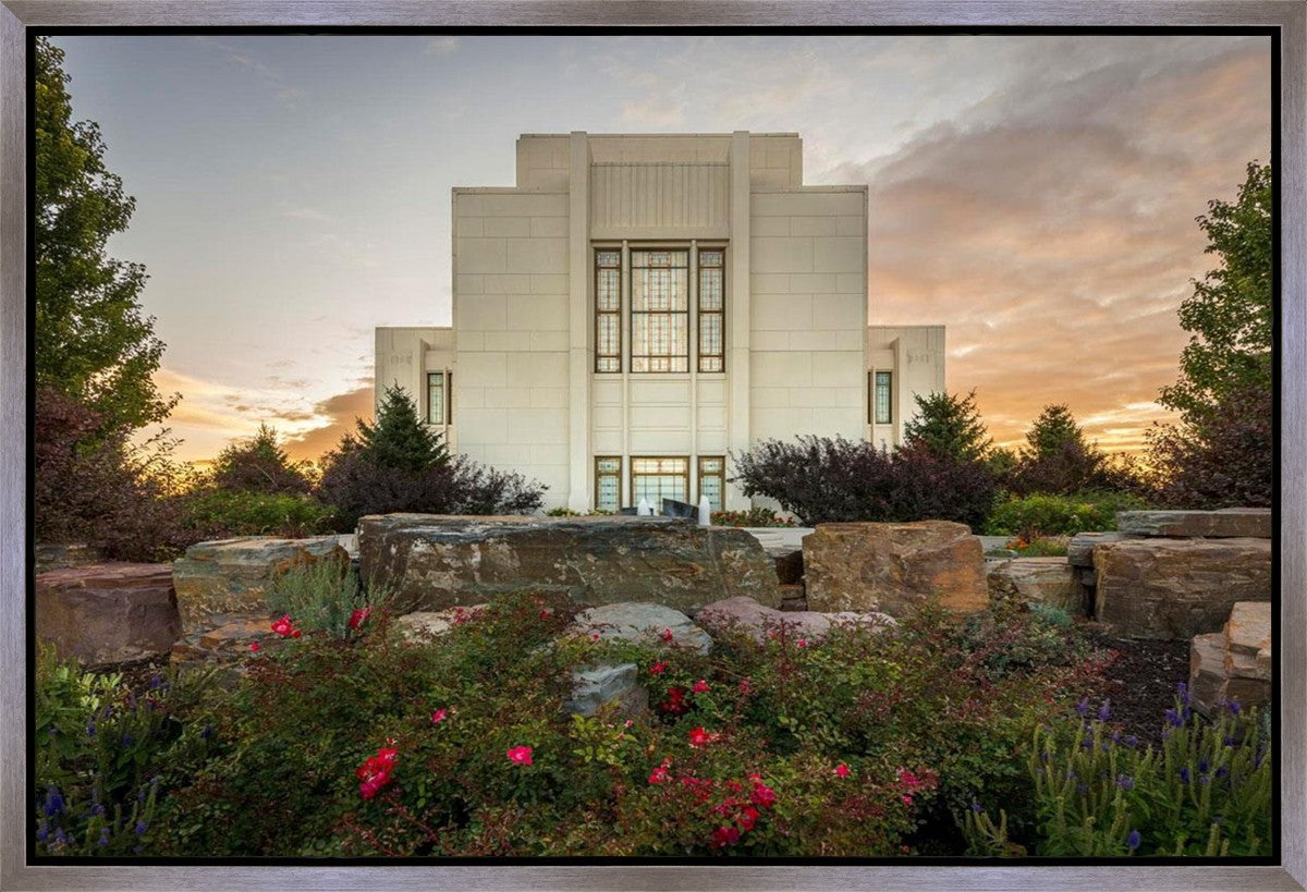 Twin Falls Temple Garden Of Eden Gallery Wrap