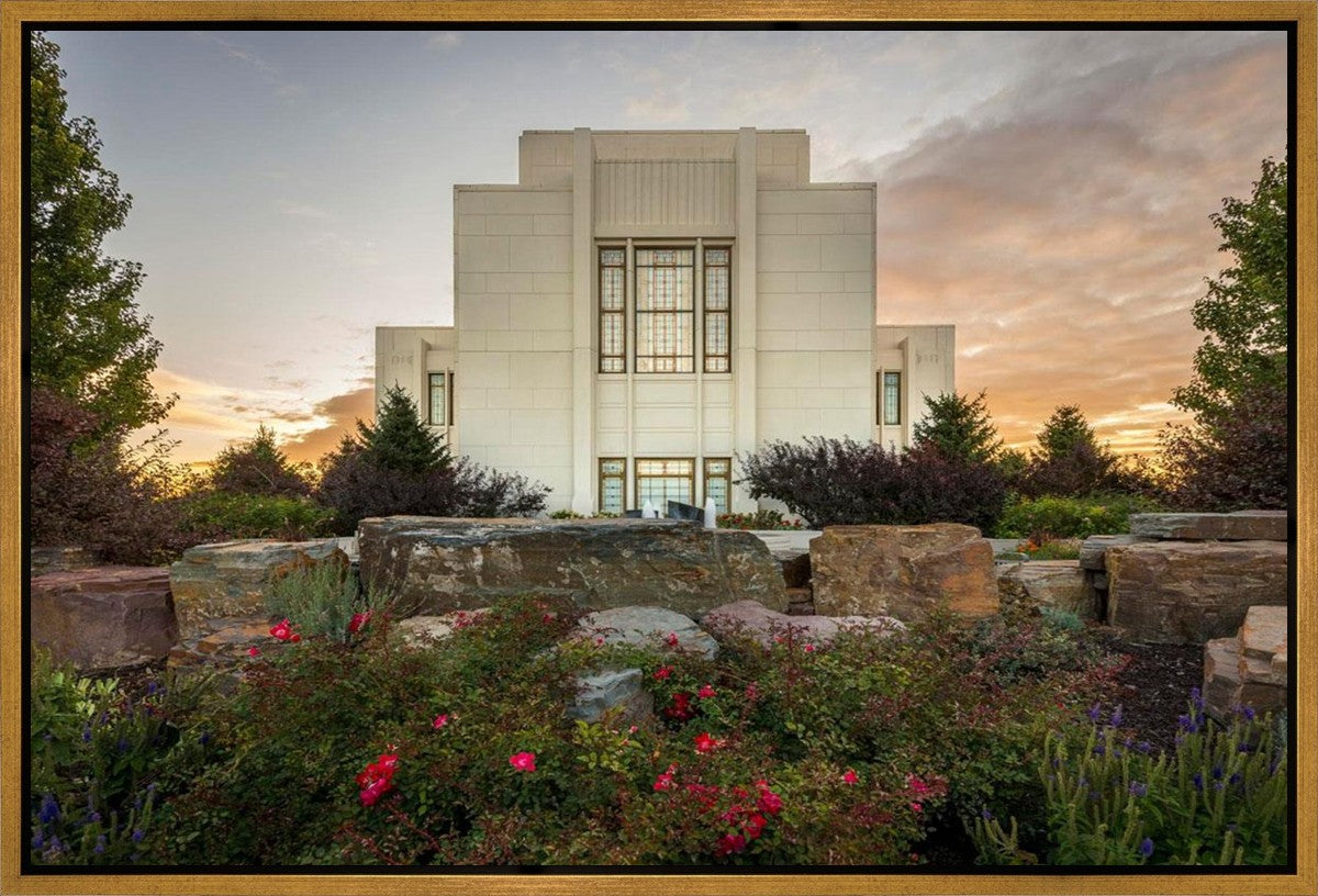 Twin Falls Temple Garden Of Eden Gallery Wrap