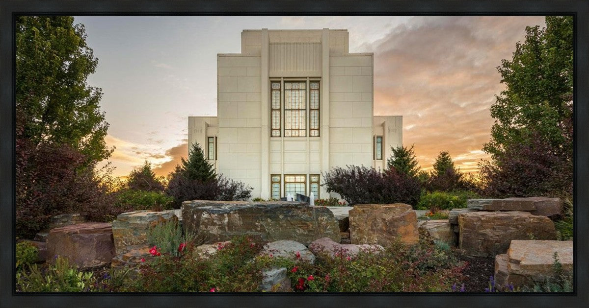 Twin Falls Temple Garden Of Eden Gallery Wrap