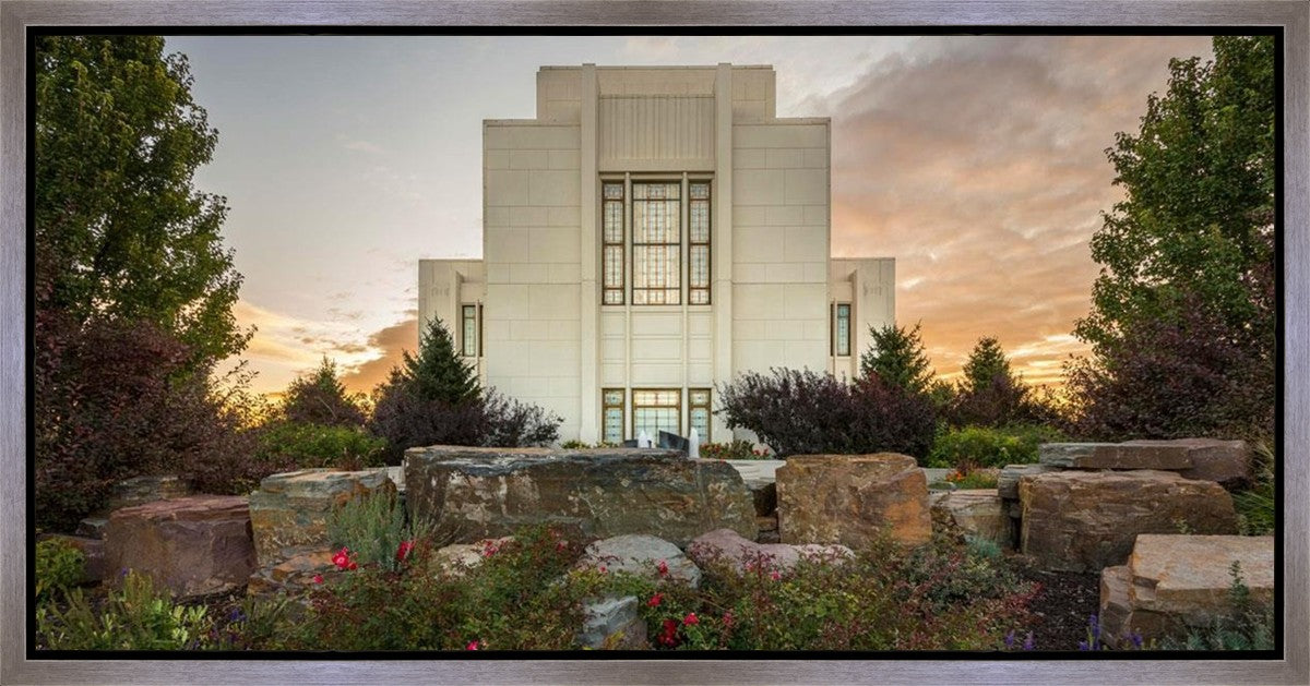 Twin Falls Temple Garden Of Eden Gallery Wrap