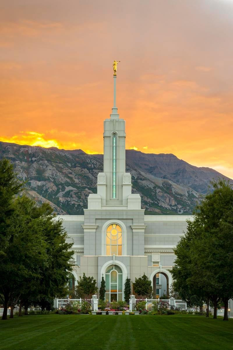 Mount Timpanogos Morning Glory (Full Vertical Version) Gallery Wrap