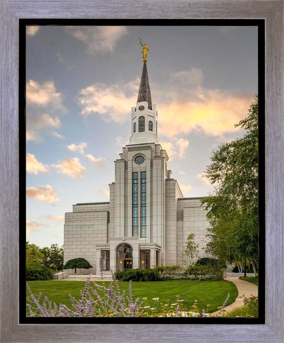 Boston Temple Summer Evening Gallery Wrap