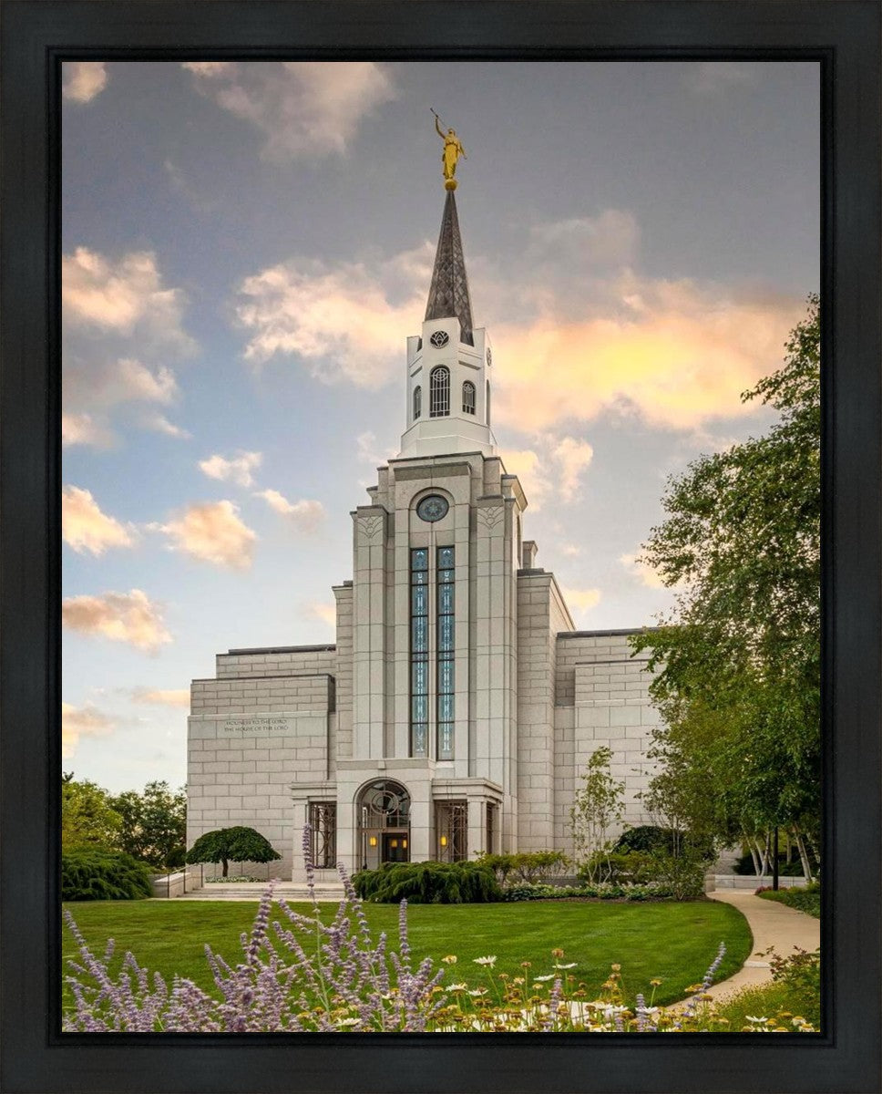 Boston Temple Summer Evening Gallery Wrap