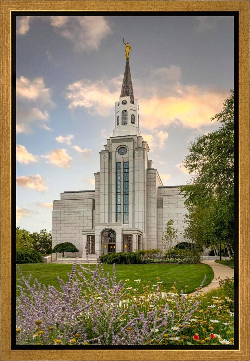 Boston Temple Summer Evening Gallery Wrap