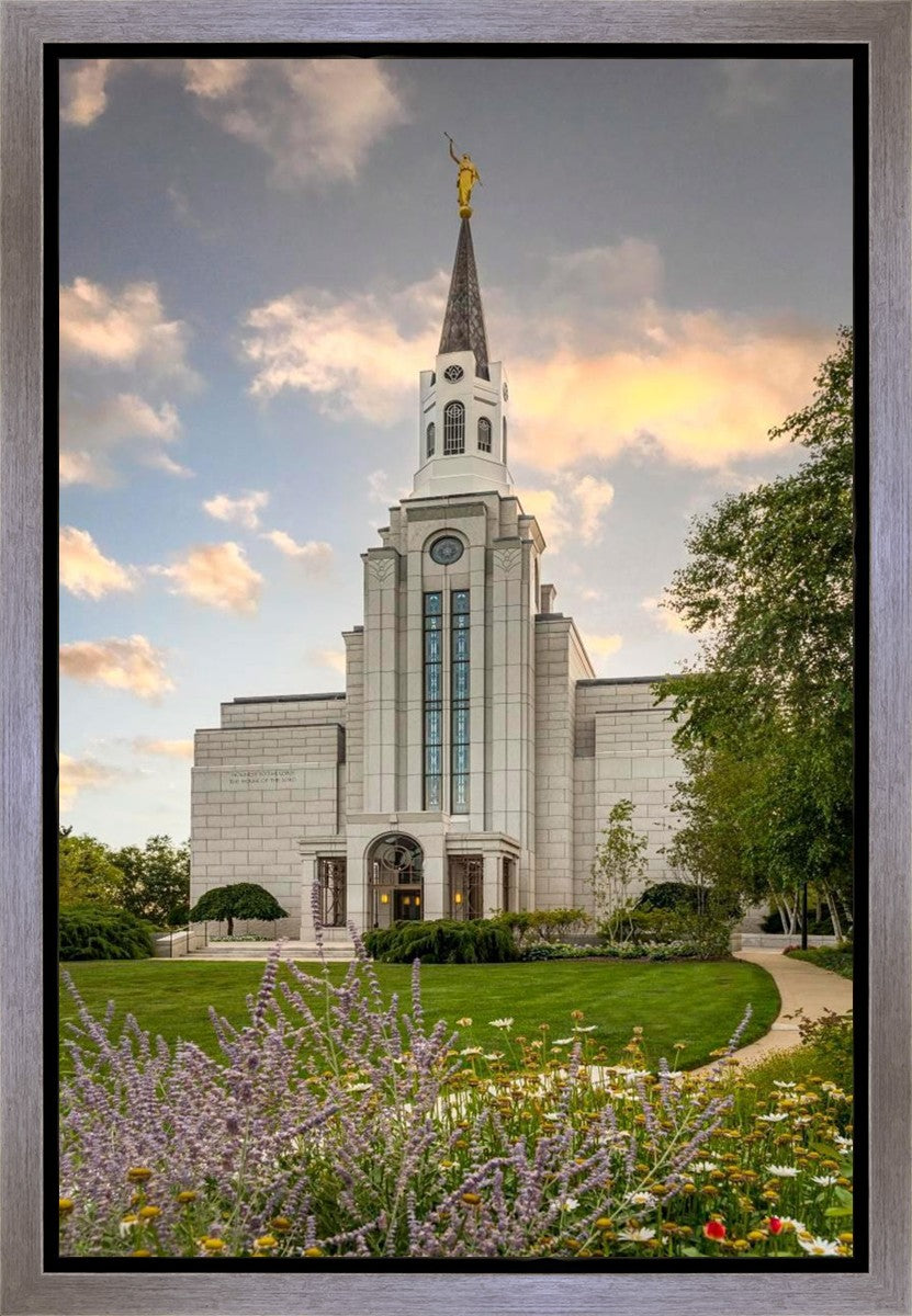 Boston Temple Summer Evening Gallery Wrap