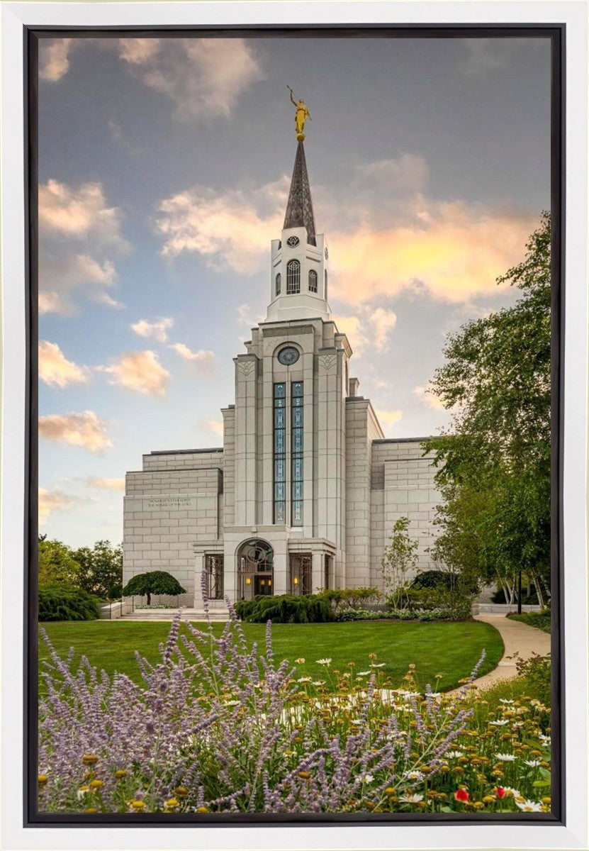 Boston Temple Summer Evening Gallery Wrap