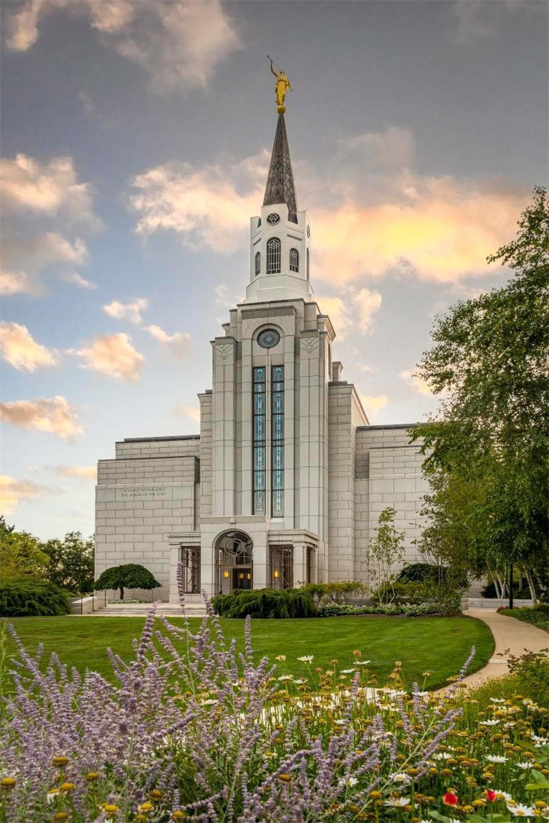 Boston Temple Summer Evening Gallery Wrap