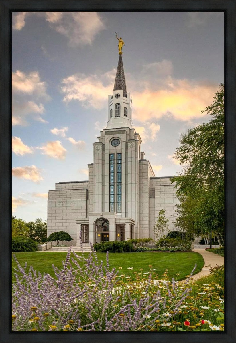 Boston Temple Summer Evening Gallery Wrap